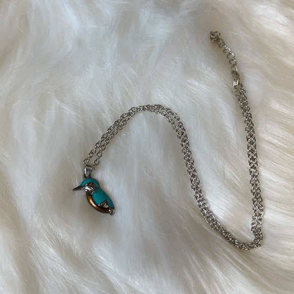 💕Eastern Blue Bird Necklace💕 - Picture 4 of 5